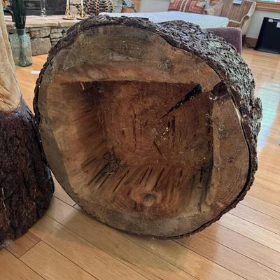 Two Hand-Carved Wooden Chairs, Custom-Built & Locally Made (LLR-DZ)
