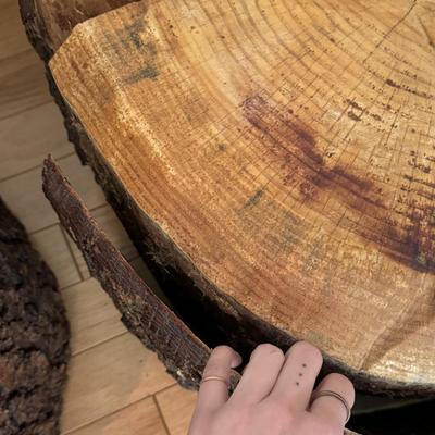 Two Hand-Carved Wooden Chairs, Custom-Built & Locally Made (LLR-DZ)