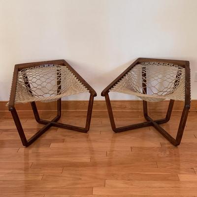 Mid Century Sling Hammock Chairs by Twin Oaks Hammocks (LLR-DZ)