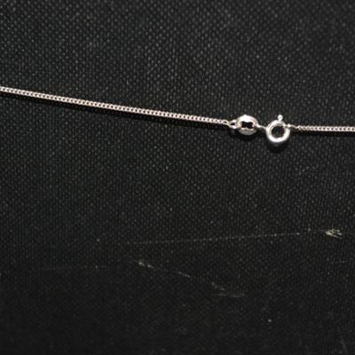 925 Sterling Lapis Lazuli Pendant w/ 925 Chain 16”, 4.3g