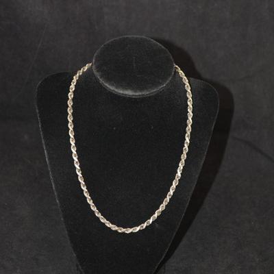 Heavy 925 Sterling Rope Chain 18”, 30.0g
