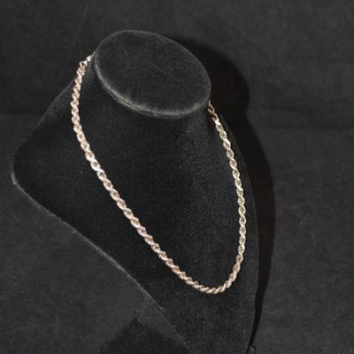 Heavy 925 Sterling Rope Chain 18”, 30.0g