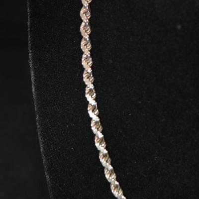 Heavy 925 Sterling Rope Chain 18”, 30.0g