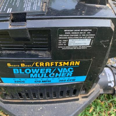 Craftsman Blower Mulcher Vac