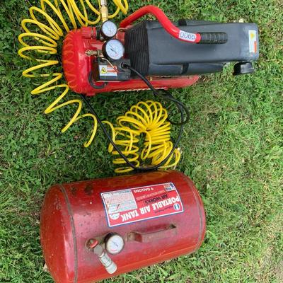 Craftsman Air Compressor and Portable Air Tank
