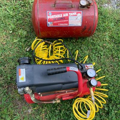 Craftsman Air Compressor and Portable Air Tank