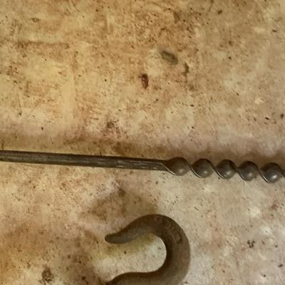 Primitive Tool Lot Pulleys Awl More
