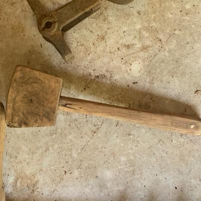 Primitive Tool Lot Pulleys Awl More