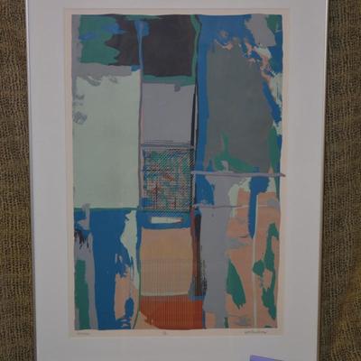 Framed & Matted ‘Screens’ Print 2/5 Signed Walt Bradshaw 33.75”x24”