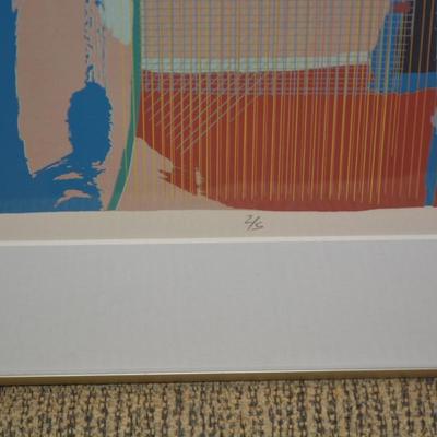 Framed & Matted ‘Screens’ Print 2/5 Signed Walt Bradshaw 33.75”x24”