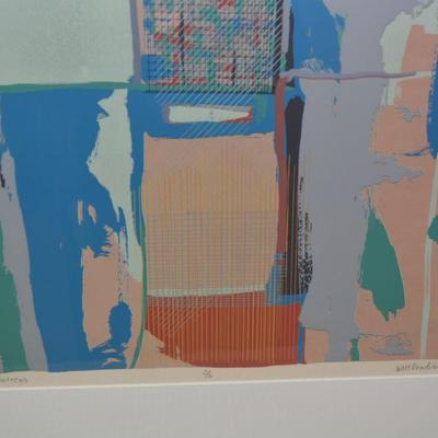 Framed & Matted ‘Screens’ Print 2/5 Signed Walt Bradshaw 33.75”x24”