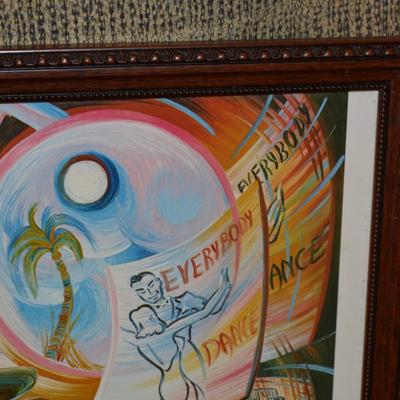 Framed ‘Big Band’ Everybody Dance Shenandoah 1982 Print 553/700