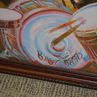 Framed ‘Big Band’ Everybody Dance Shenandoah 1982 Print 553/700