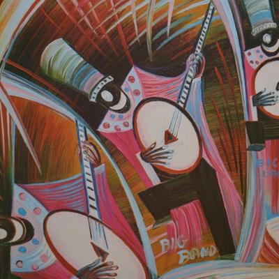 Framed ‘Big Band’ Everybody Dance Shenandoah 1982 Print 553/700