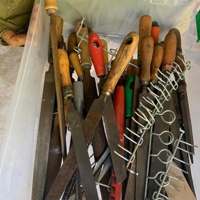 Woodworking Files Lot