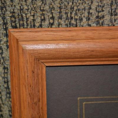 Framed & Matted Pyrography Prayer Wall Art by David Kreider 1/350, 22”x14”