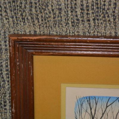 Set of 2 Vintage Framed Williamsburg, VA Prints 18.25”x14.25”