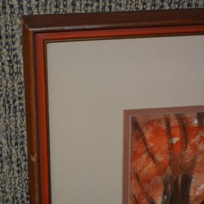 Framed & Matted Farm- scape Print by Ed Dorr 21”x17.25”