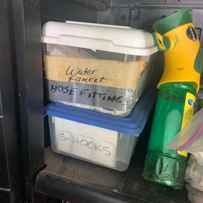 Utility Shelf with Contents