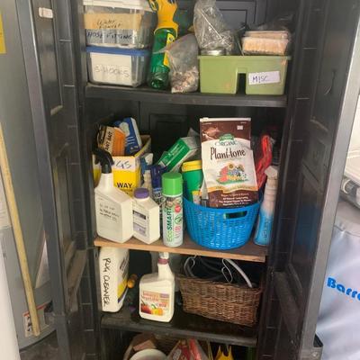 Utility Shelf with Contents