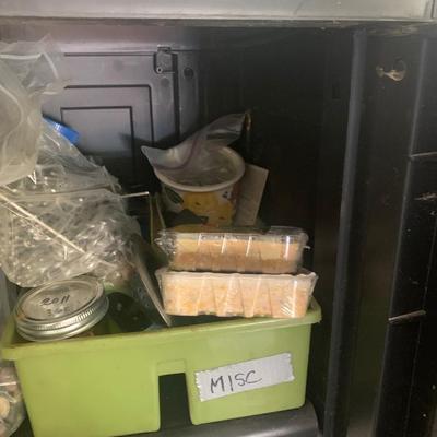 Utility Shelf with Contents
