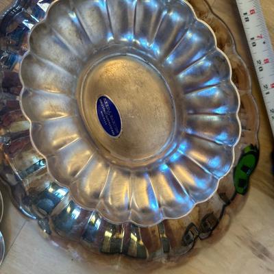 Beautiful Gorham silverplate pieces and coral