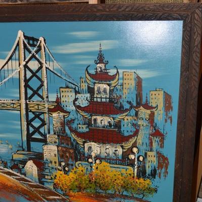 Ashbrook Studios San Francisco Mid Century Framed Painting