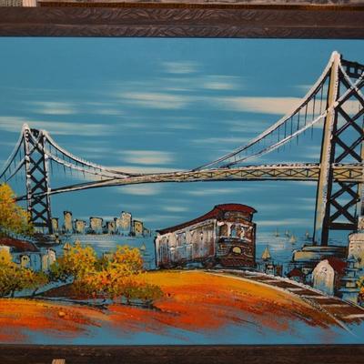 Ashbrook Studios San Francisco Mid Century Framed Painting