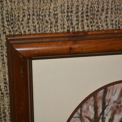 Framed, Matted, Signed Ed Gifford ‘Spring Lane’ Wall Art 18.5”x14.25”
