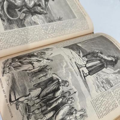 Large Pictorial Antique Bible #3