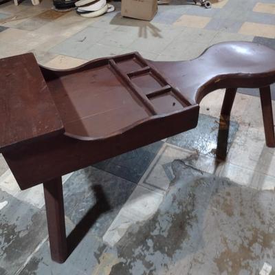 Vintage Hand-Crafted Cobbler's Work Bench
