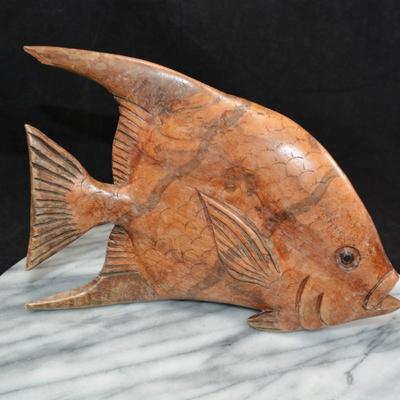 Lot of Carved Aquatic Life