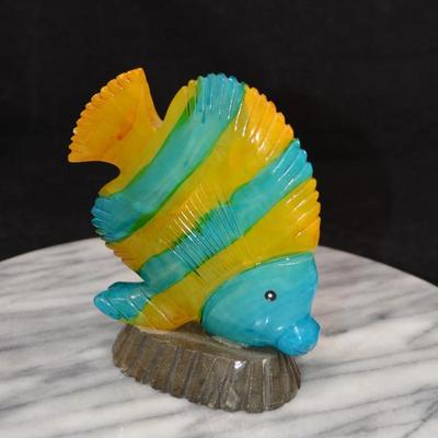 Lot of Carved Aquatic Life