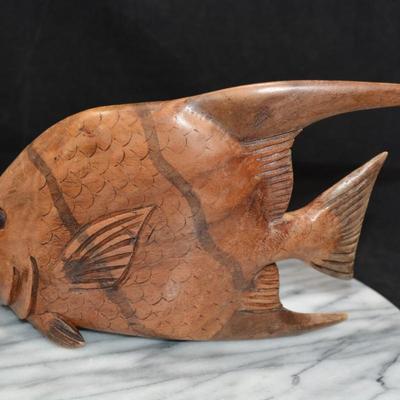 Lot of Carved Aquatic Life