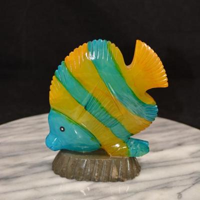 Lot of Carved Aquatic Life