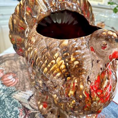 Fall Decor -Turkey, pumpkin, placemats and towel