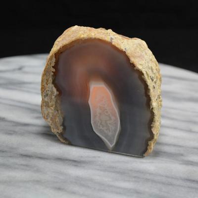 Beautiful Cut Agate Candle Holder 3” Tall