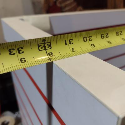 Retail Slat Wall Display Stand on Castors