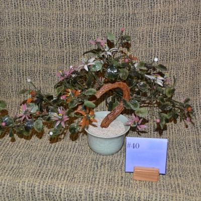 Asian Glass Bonsai 17”x11”x10”