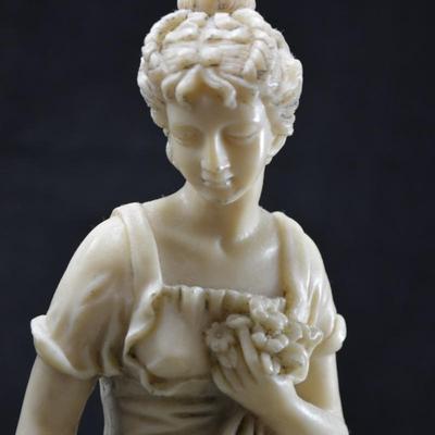 Vintage Donna Greca Pensante Resin Statuette 12”