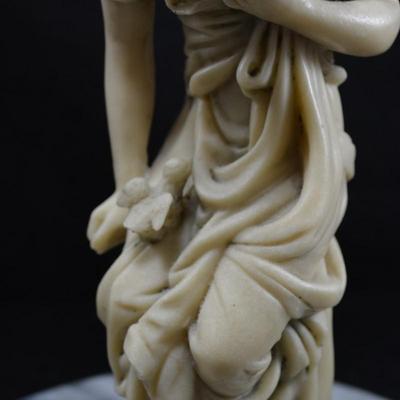 Vintage Donna Greca Pensante Resin Statuette 12”