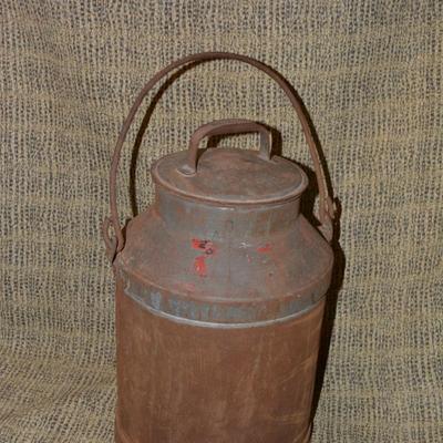 Antique/Vintage 2 Gallon Milk Jug w/ Lid 16”x9”
