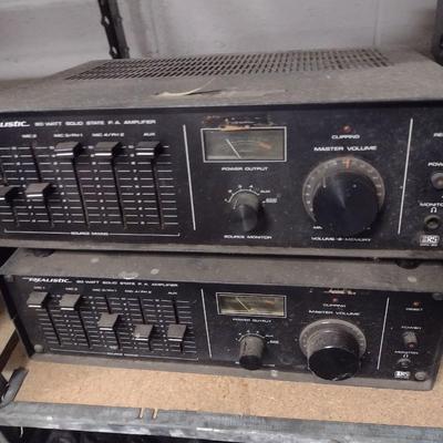 Pair of Realistic P. A. Amplifiers