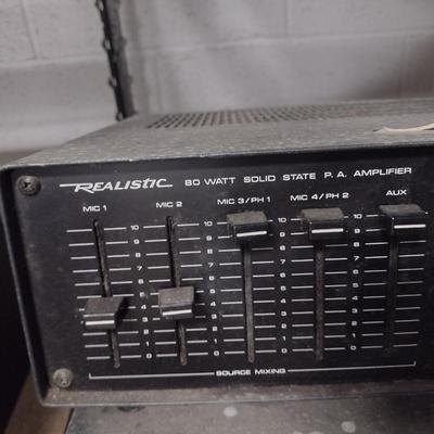 Pair of Realistic P. A. Amplifiers