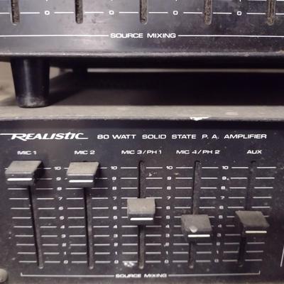 Pair of Realistic P. A. Amplifiers