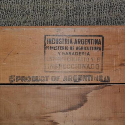 Vintage WILSON’S Corned Beef Crate, Argentina 18”x12”x8.25”