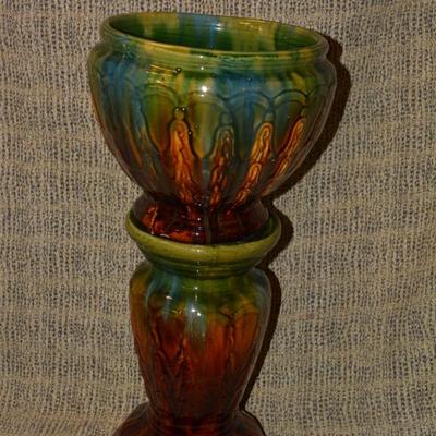 A. Weller Style Jardiniere w/ Stand