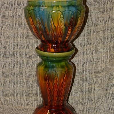A. Weller Style Jardiniere w/ Stand
