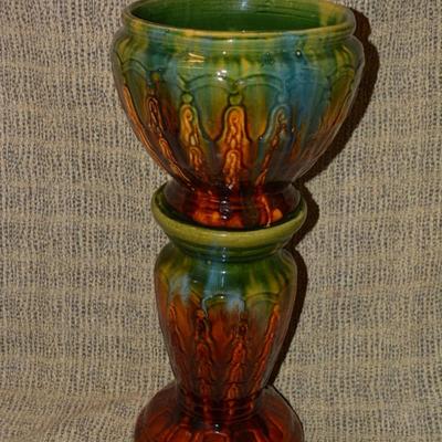A. Weller Style Jardiniere w/ Stand