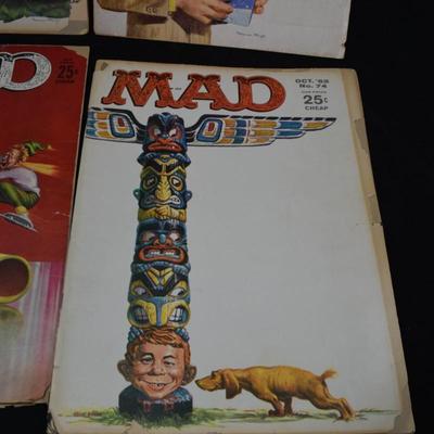 Lot of 4 Vintage MAD Magazines
